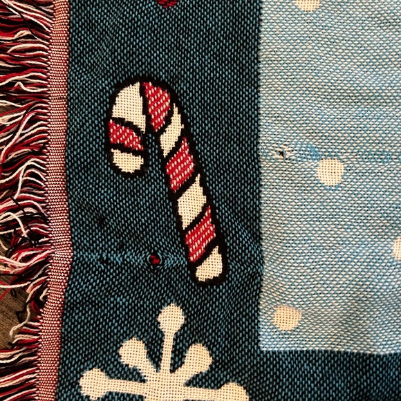 Vintage Disney Mickey & Minnie Happy Holidays Throw Blanket - Picture 5 of 7